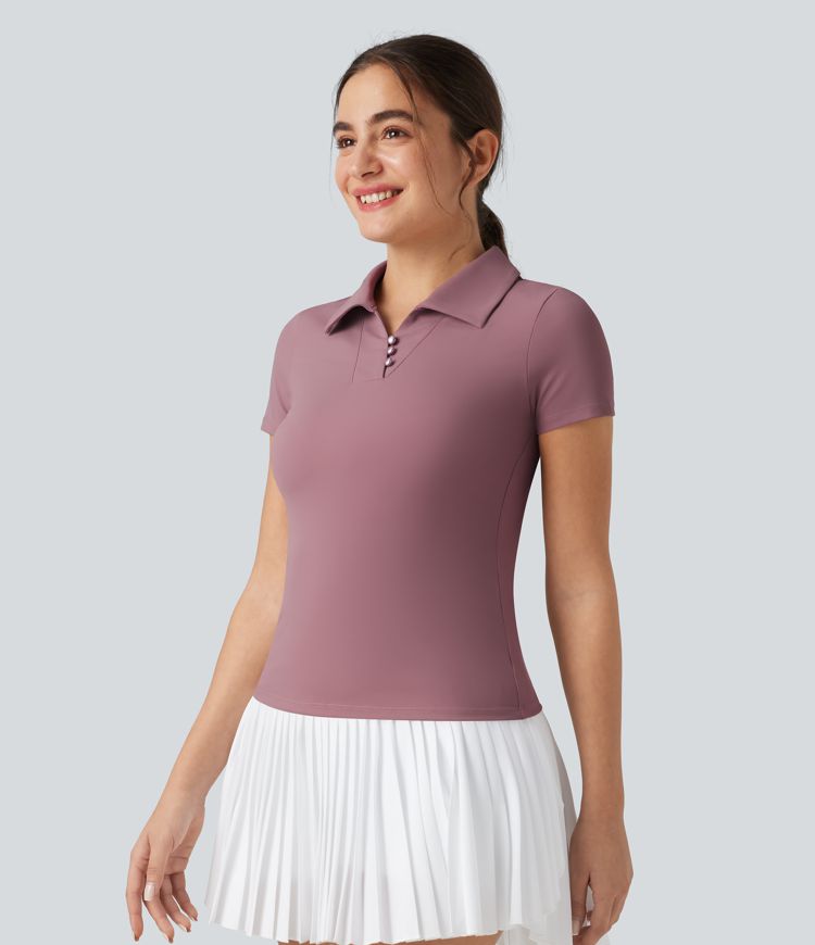 Short Sleeve Cool Touch Quick Dry Golf Sports Top-UPF50+
