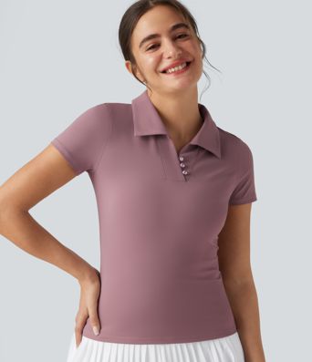 Short Sleeve Cool Touch Quick Dry Golf Sports Top-UPF50+