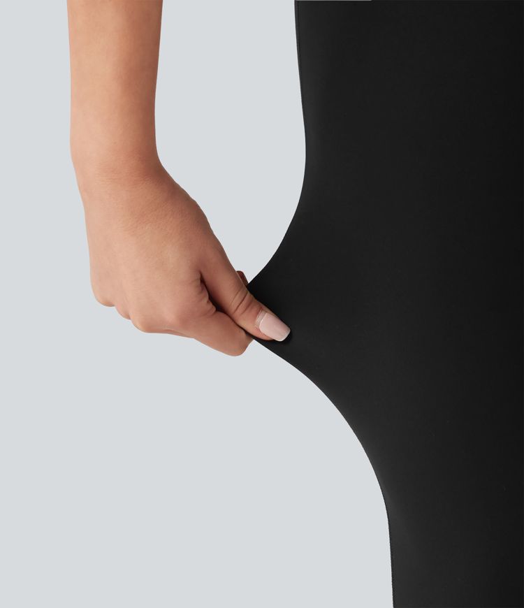 Halara UltraSculpt™ V-Shaped High Waisted Contrast Lace Yoga Leggings with Pockets Halara UltraSculpt™ V-Shaped High Waisted Contrast Lace Yoga Leggings with Pockets