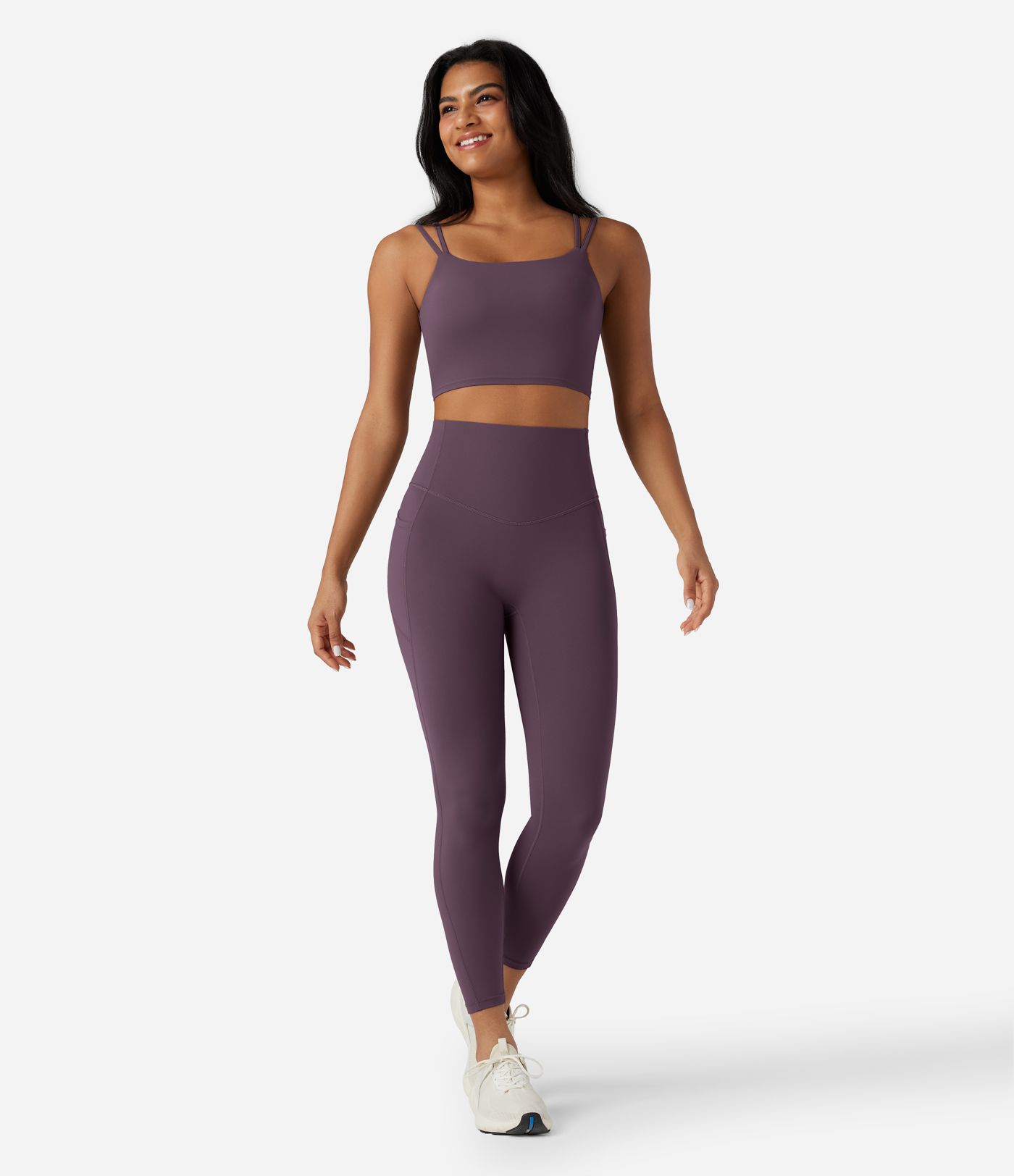 Halara UltraSculpt™ Double Straps Twisted Backless Cropped Yoga Tank Top