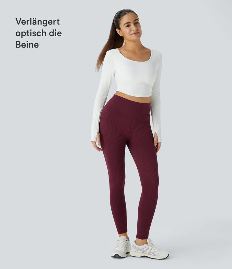 OneForm Seamless Flow High Waisted Jacquard Leggings