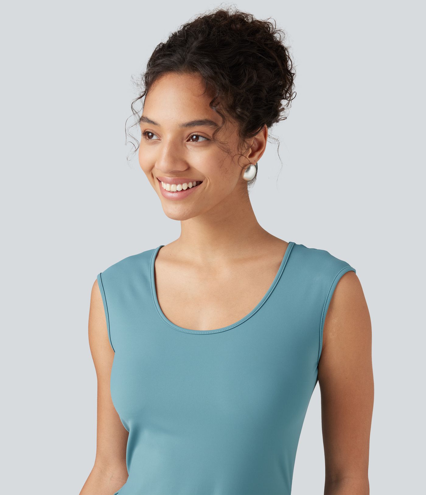 Minimalistische ovale Kupferohrringe