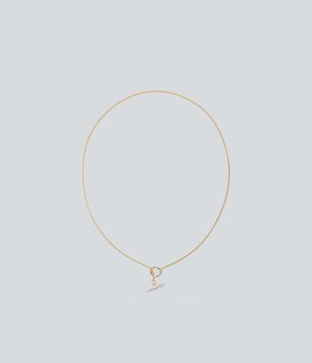 Alloy Beaded Pendant Necklace