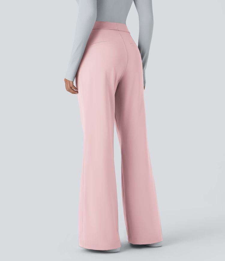 Pantalon tailleur évasé taille haute Halara Flex™ DayStretch avec poches