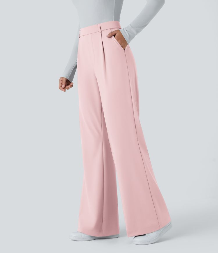 Pantalon tailleur évasé taille haute Halara Flex™ DayStretch avec poches
