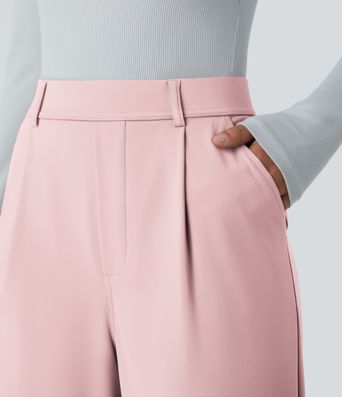 Pantalon tailleur évasé taille haute Halara Flex™ DayStretch avec poches