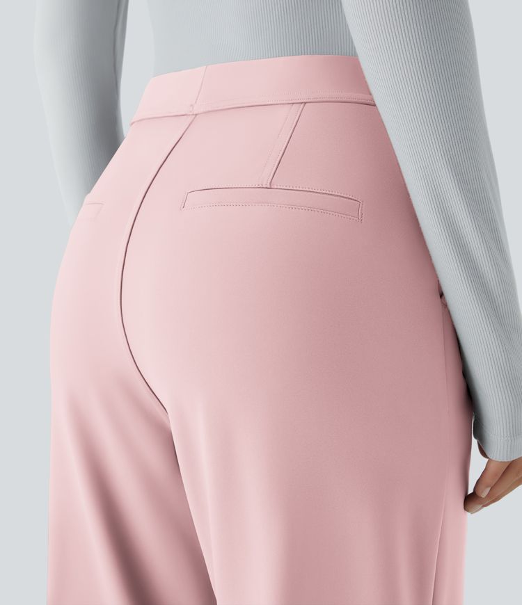 Pantalon tailleur évasé taille haute Halara Flex™ DayStretch avec poches