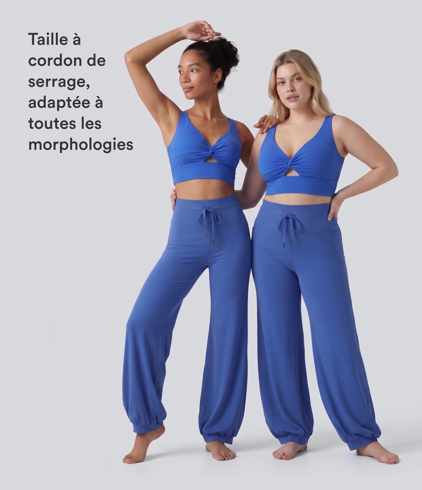 Pantalon de danse SoftlyZero™ taille haute à cordon de serrage et poches - Protection solaire UPF50+