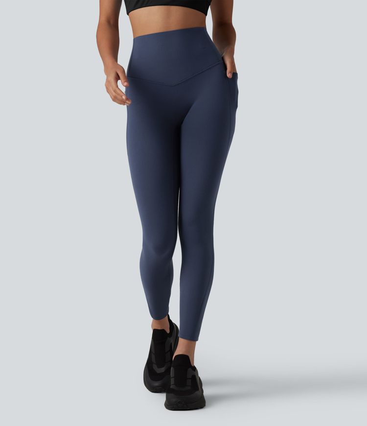 Legging de yoga 7/8 Halara UltraSculpt™ taille haute, gainant et anti-roulis, avec poches