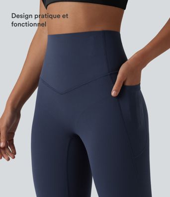 Legging de yoga 7/8 Halara UltraSculpt™ taille haute, gainant et anti-roulis, avec poches