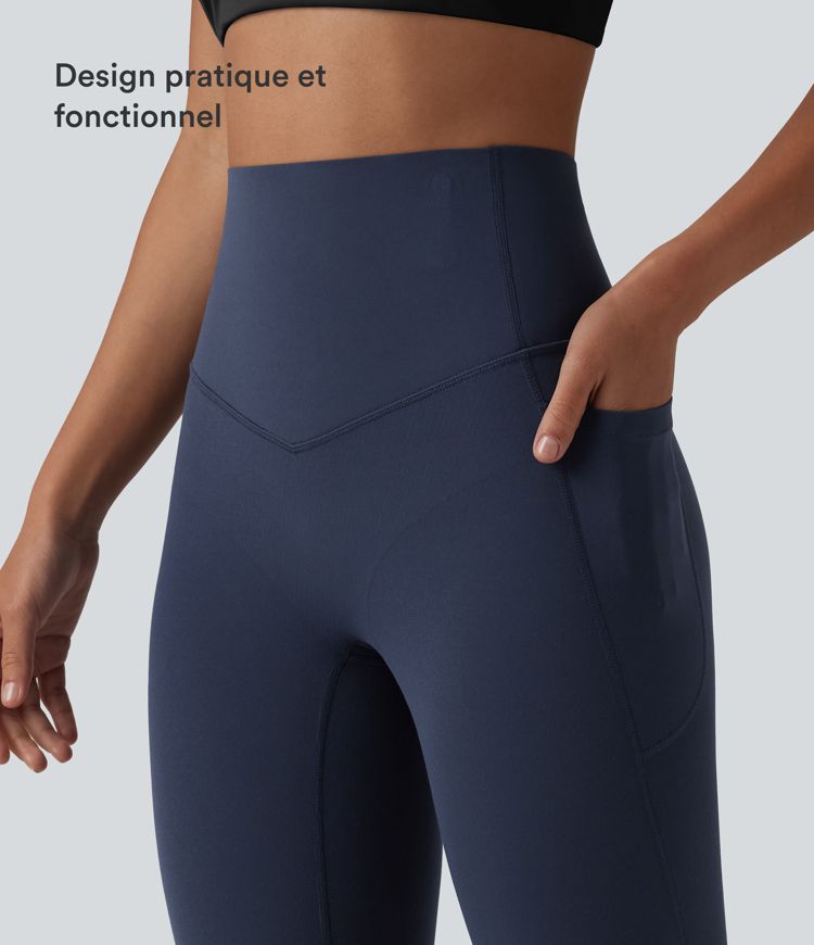 Legging de yoga 7/8 Halara UltraSculpt™ taille haute, gainant et anti-roulis, avec poches