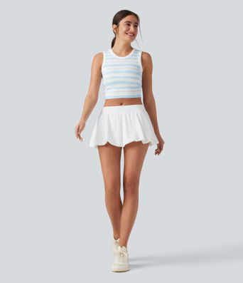 Low Rise 2-in-1 Micro Mini Dance Bubble Skirt with Pocket Low Rise 2-in-1 Micro Mini Dance Bubble Skirt with Pocket
