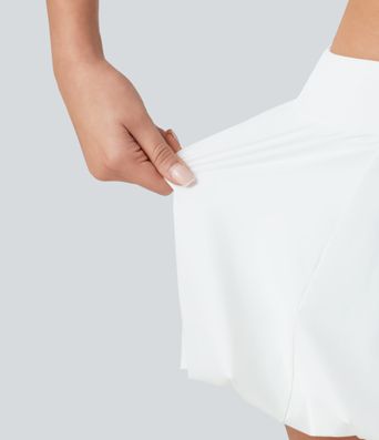 Low Rise 2-in-1 Micro Mini Dance Bubble Skirt with Pocket Low Rise 2-in-1 Micro Mini Dance Bubble Skirt with Pocket