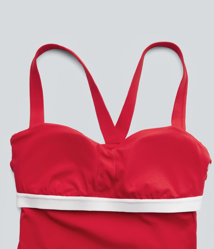 SoftlyZero™ Plush Sweetheart Neck Built-in Bra Cropped Yoga Tank Top