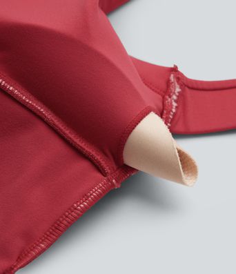 SoftlyZero™ Plush Sweetheart Neck Built-in Bra Cropped Yoga Tank Top