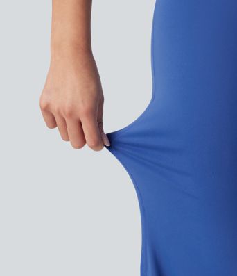 SoftlyZero™ balónové tanečné nohavice s vysokým pásom a tvarovaním brucha, s vreckami – UPF50+