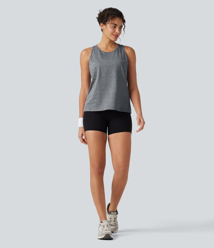 Cut-Out Back Slim Yoga Tank Top Cut-Out Back Slim Yoga Tank Top