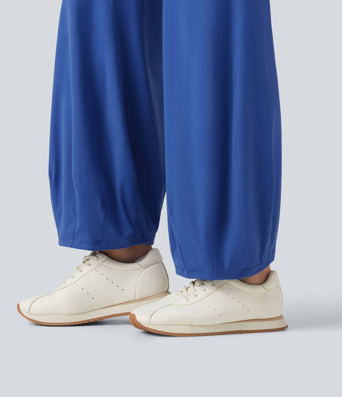 SoftlyZero™ balónové tanečné nohavice s vysokým pásom a tvarovaním brucha, s vreckami – UPF50+