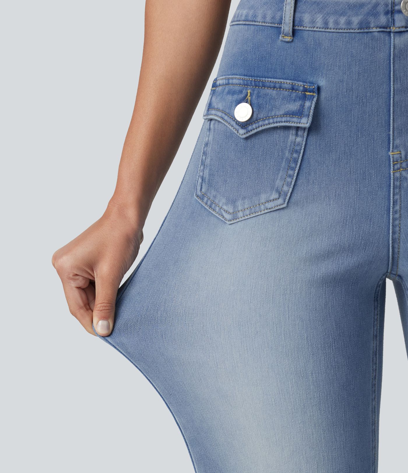 Halara Flex™ Mid Rise Casual Flare Jeans with Pockets