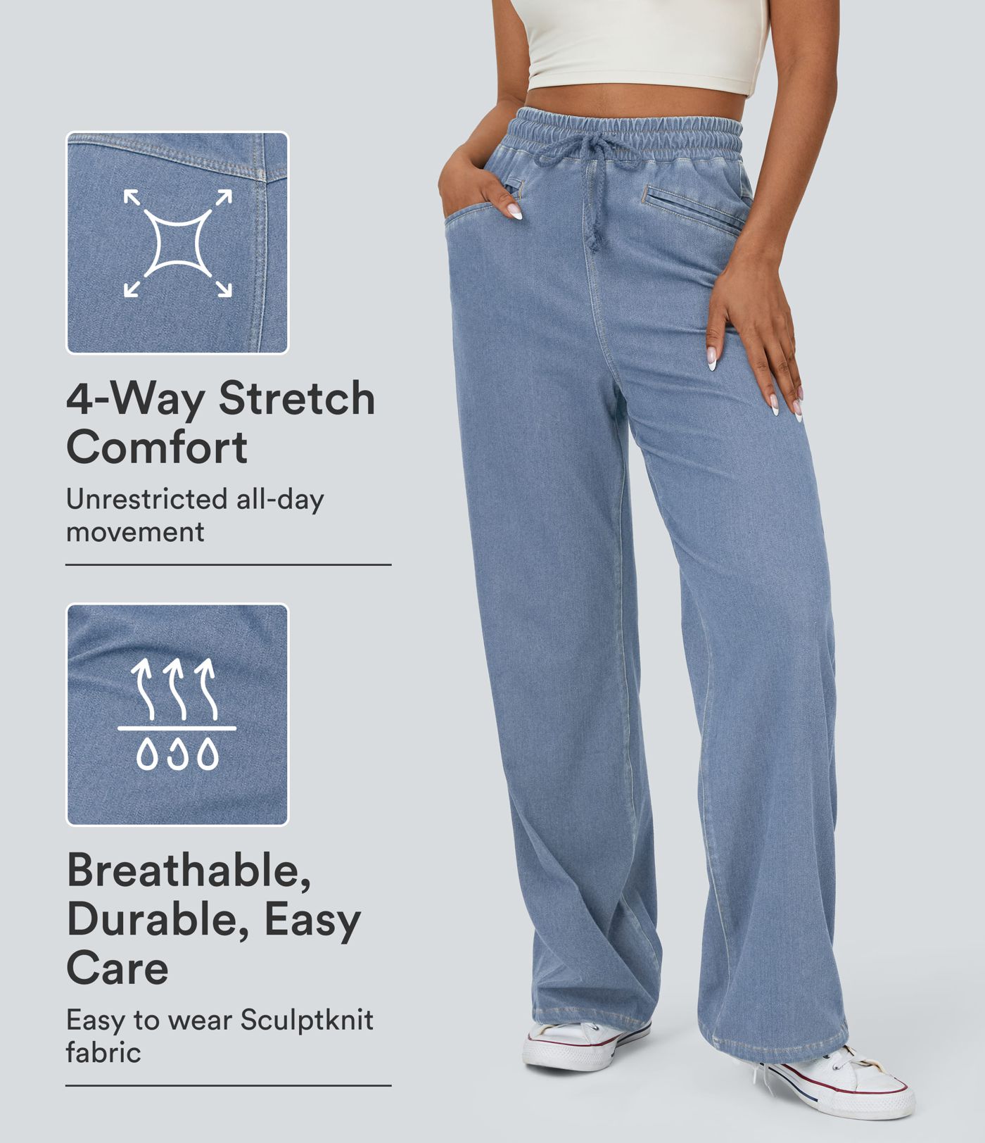Women's Halara Flex™ High Waisted Drawstring Pocket Cool Touch