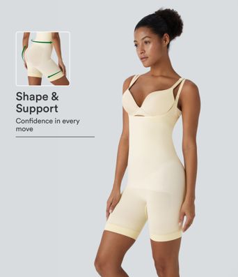 OneForm Seamless Flow Tummy Control Butt Lifting Lounge Sculpting Shapewear Bodysuit