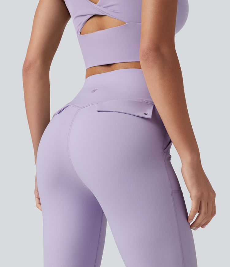 Halara UltraSculpt™ High Waisted Tummy Control Casual Flare Leggings with Pockets
