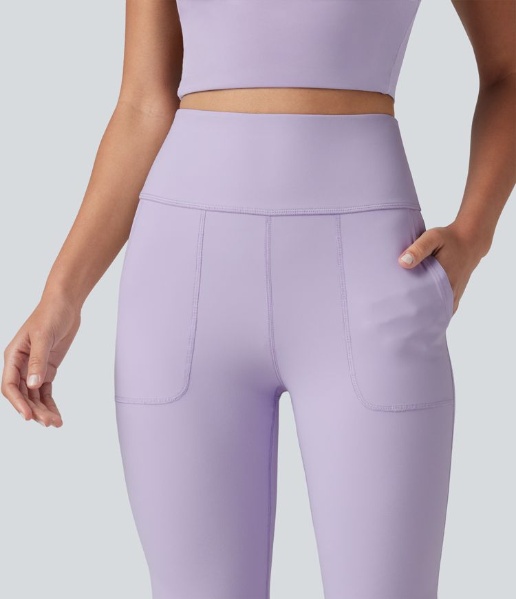 Halara UltraSculpt™ High Waisted Tummy Control Casual Flare Leggings with Pockets