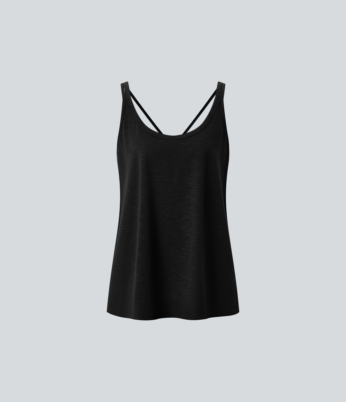 U Neck Relaxed Casual Tank Top