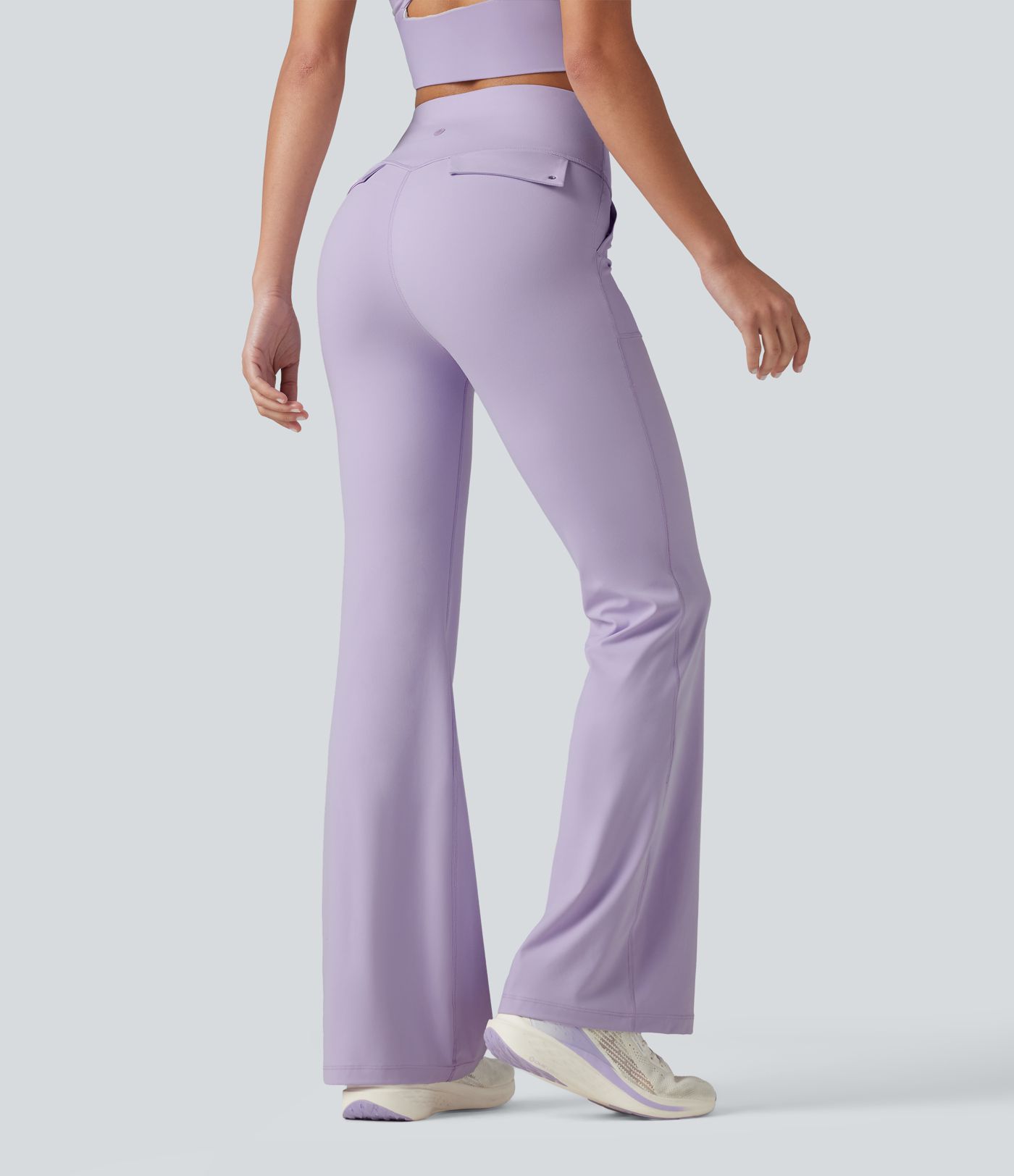 Halara UltraSculpt™ High Waisted Tummy Control Casual Flare Leggings with Pockets