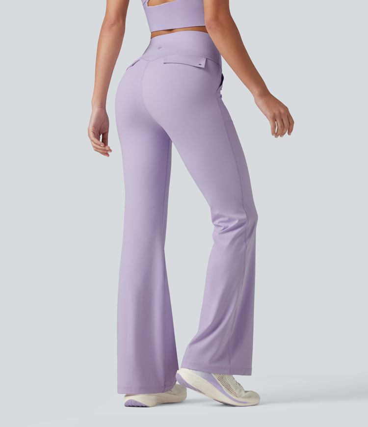 Halara UltraSculpt™ High Waisted Tummy Control Casual Flare Leggings with Pockets