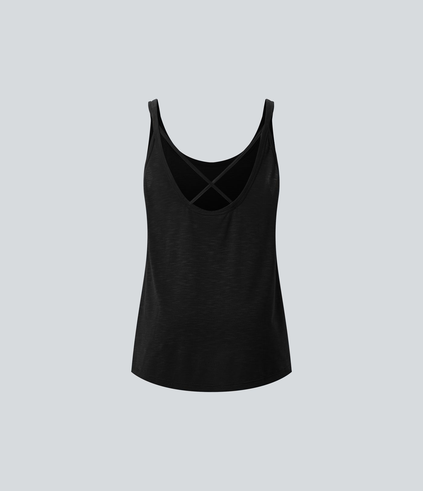 U Neck Relaxed Casual Tank Top