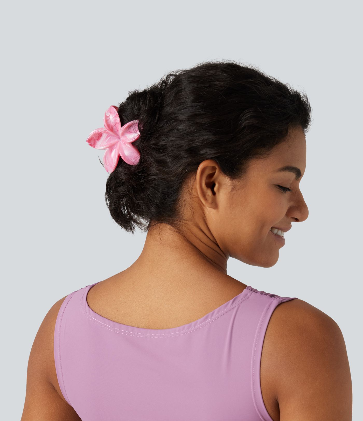 Haarspange in Blumenform