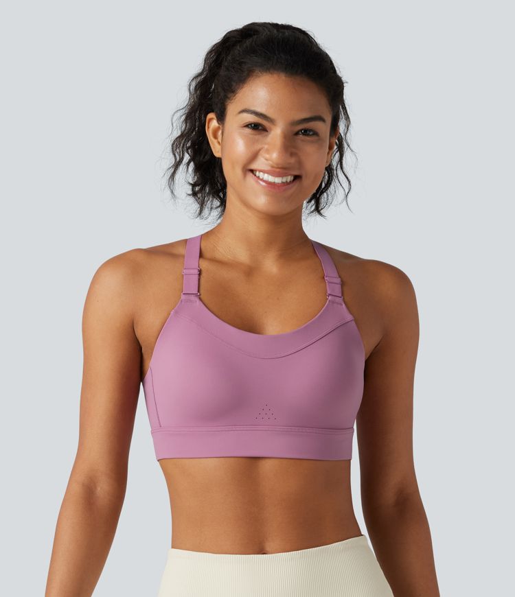 Tréninková sportovní podprsenka se střední oporou a tvarovanými spacer košíčky