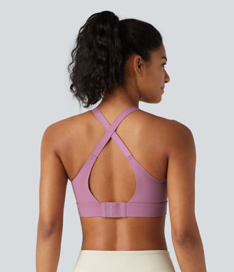 Tréninková sportovní podprsenka se střední oporou a tvarovanými spacer košíčky