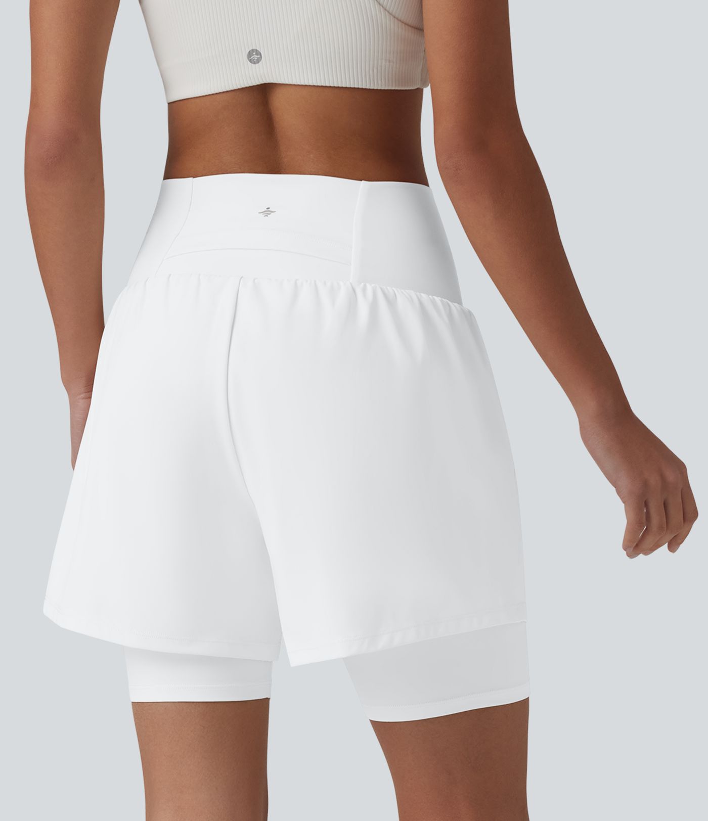 SoftlyZero™ Airy Super High Waisted 2-in-1 Cool Touch Yoga Shorts 7'' with Pockets