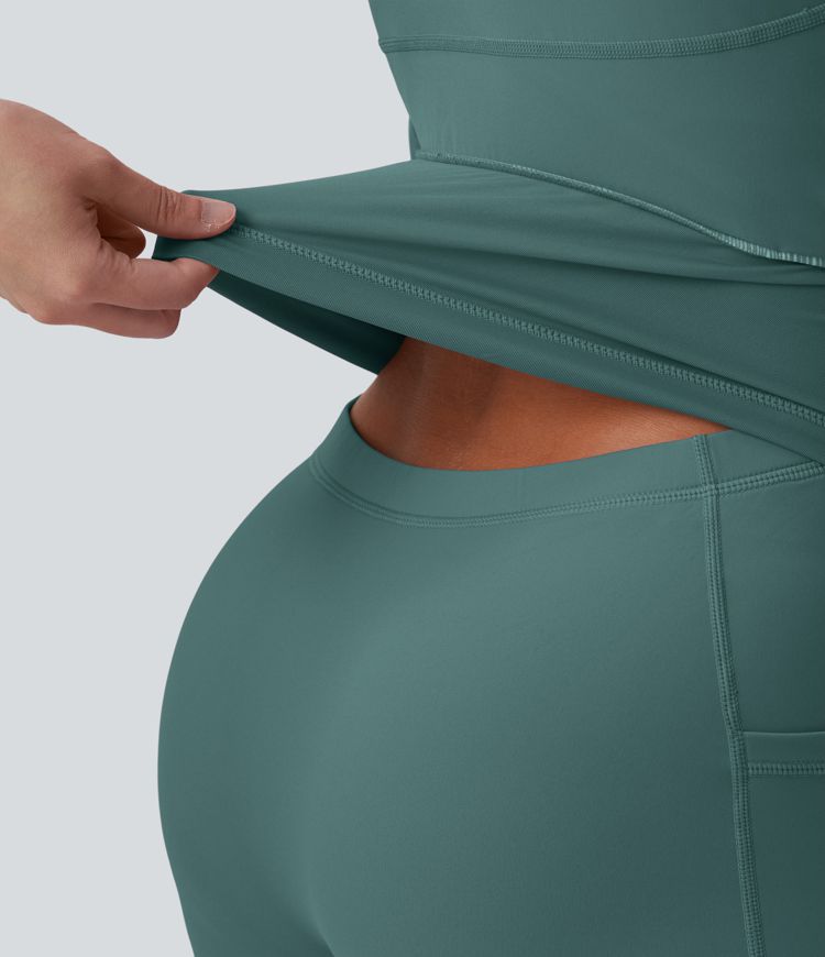 Softlyzero™ Airy - 2-in-1 Minikleid mit U-Ausschnitt, Seitentaschen und Cool-Touch - Easy Peezy, E-G Cups