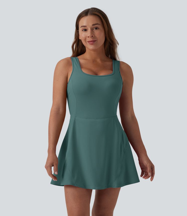 Softlyzero™ Airy - 2-in-1 Minikleid mit U-Ausschnitt, Seitentaschen und Cool-Touch - Easy Peezy, E-G Cups