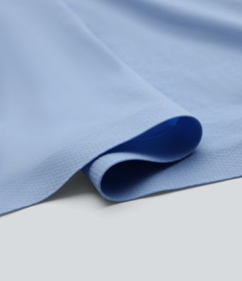 High Stretch Square Neck Built-in Bra Short Sleeve Casual T-Shirt B-DD Cups