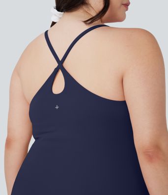 Robe de sport grande taille dos nu Softlyzero™ Plush - longueur rallongée - Easy Peasy Edition Robe de sport grande taille dos nu Softlyzero™ Plush - longueur rallongée - Easy Peasy Edition