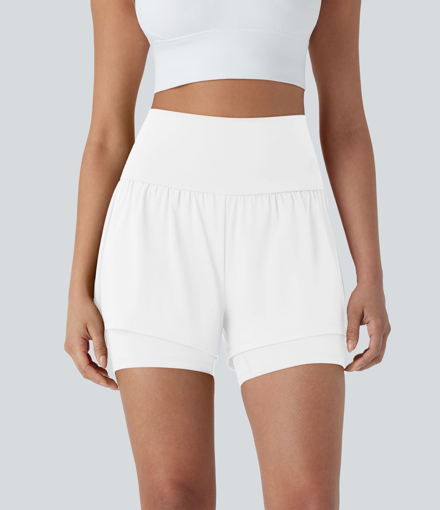 Softlyzero™ Airy Super High Waisted 2-in-1  Yoga Shorts 5'' with Pockets