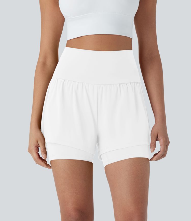 Softlyzero™ Airy Super High Waisted 2-in-1  Yoga Shorts 5'' with Pockets