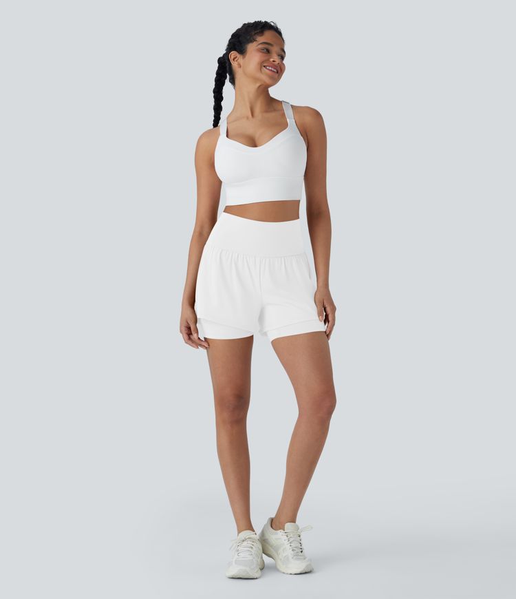 Softlyzero™ Airy Super High Waisted 2-in-1  Yoga Shorts 5'' with Pockets