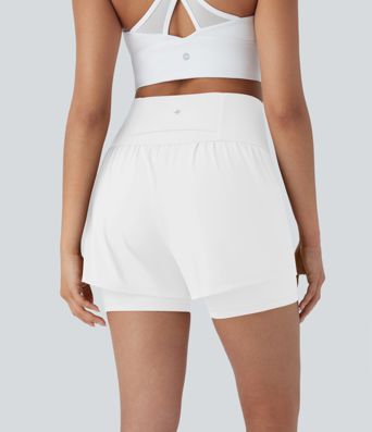 Softlyzero™ Airy Super High Waisted 2-in-1  Yoga Shorts 5'' with Pockets