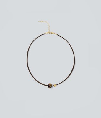 Copper Beaded Pendant Vacation Syle Necklace