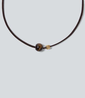 Copper Beaded Pendant Vacation Syle Necklace