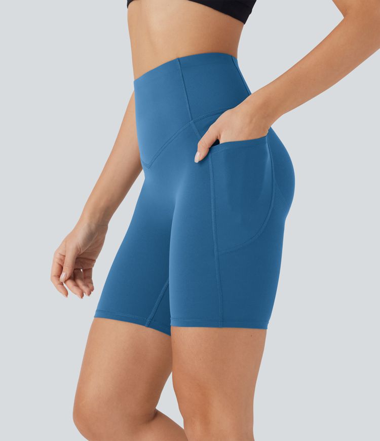 Halara UltraSculpt™ High Waisted Butt Lifting Tummy Control Pocket Shaping Training Biker Shorts 7'' Halara UltraSculpt™ High Waisted Butt Lifting Tummy Control Pocket Shaping Training Biker Shorts 7''