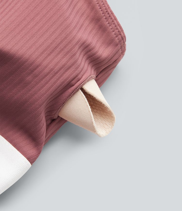 Backless U-Neck Built-in Bra Dance Tank Top