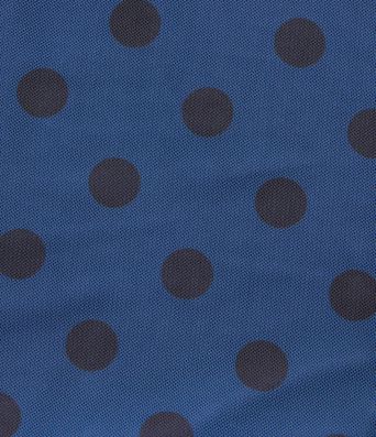 Mock Neck Flounce Sleeve Belted Polka Dot Mesh Casual Dress with Pockets