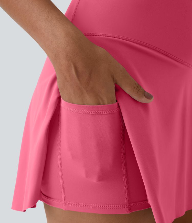 Everyday Softlyzero™ Airy Crossover 2-in-1-Mini-Tennisrock mit Seitentaschen-Lucid