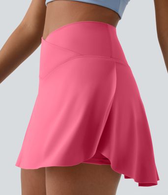 Everyday Softlyzero™ Airy Crossover 2-in-1-Mini-Tennisrock mit Seitentaschen-Lucid